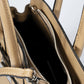 GRETA Leather Top Handle Bag - Taupe