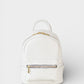 Leather Backpack 1205 - White