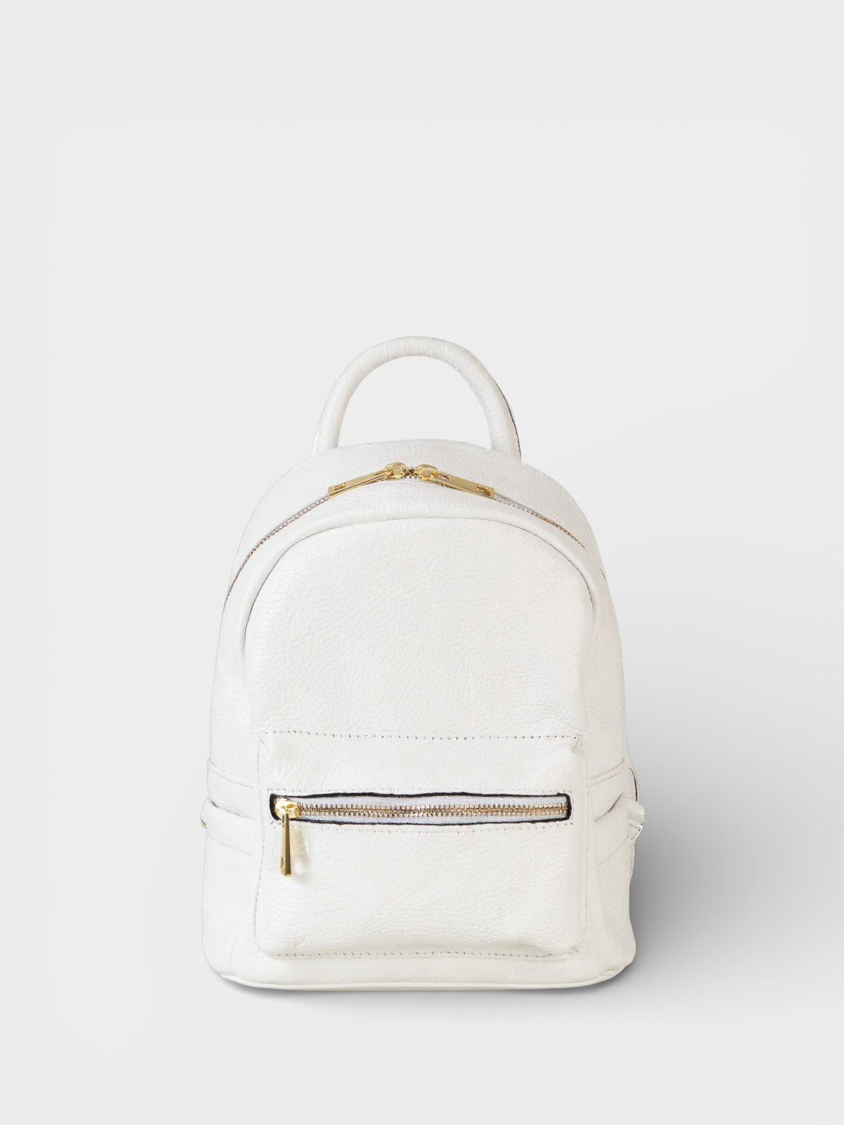 Leather Backpack 1205 - White