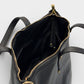 Leather Top Handle Bag 5875 - Black