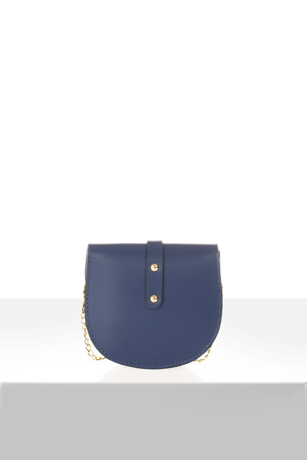 Leather Crossbody Bag 7006 - Blue