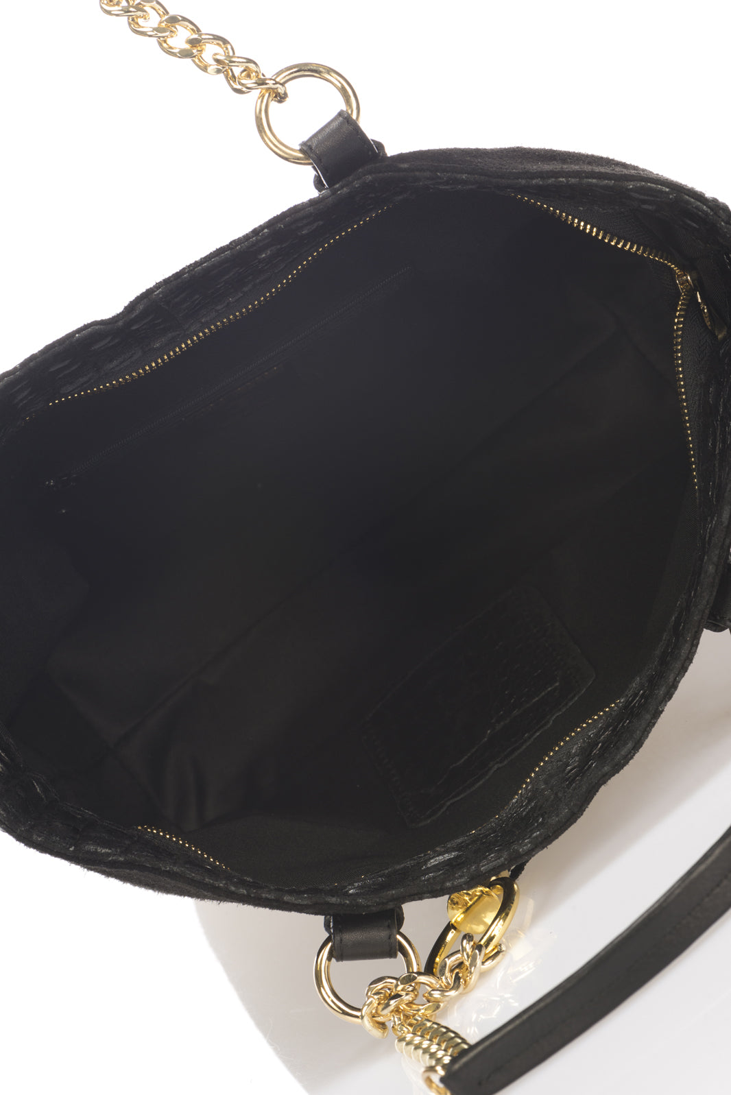 Leather Crossbody Bag 1181 - Black