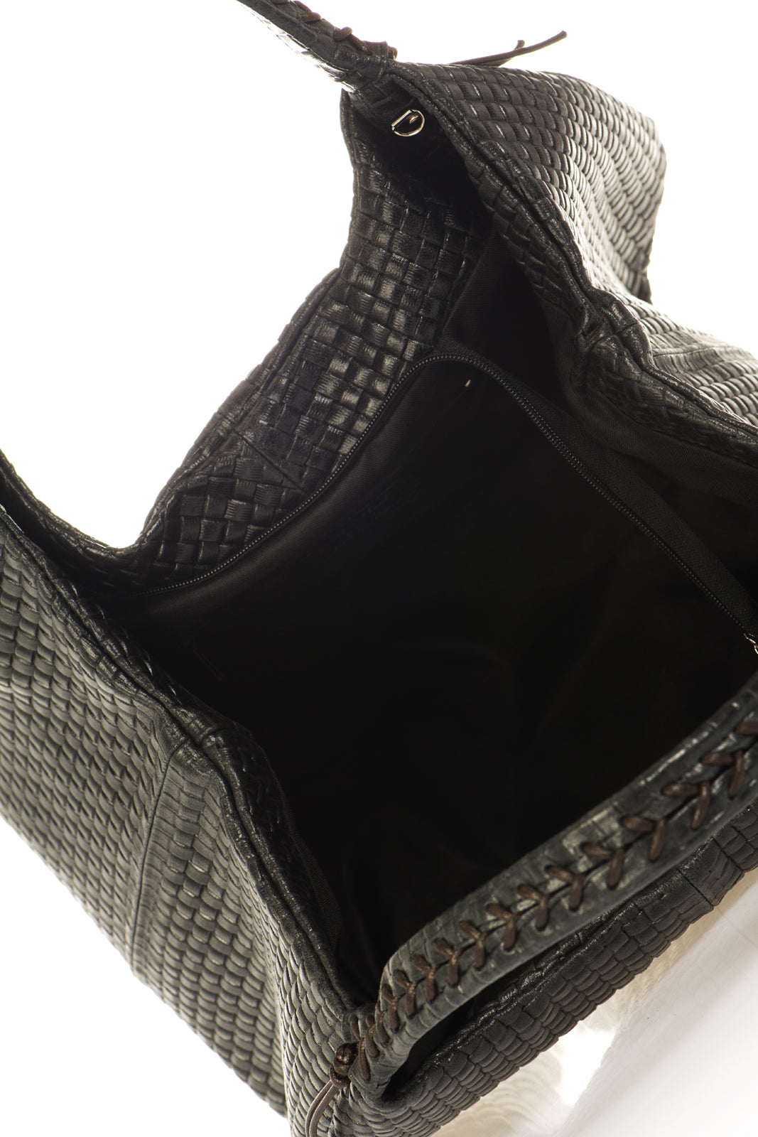 Leather Tote Bag 9914 - Black
