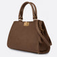 LIDIA Leather Top Handle Bag - Brown