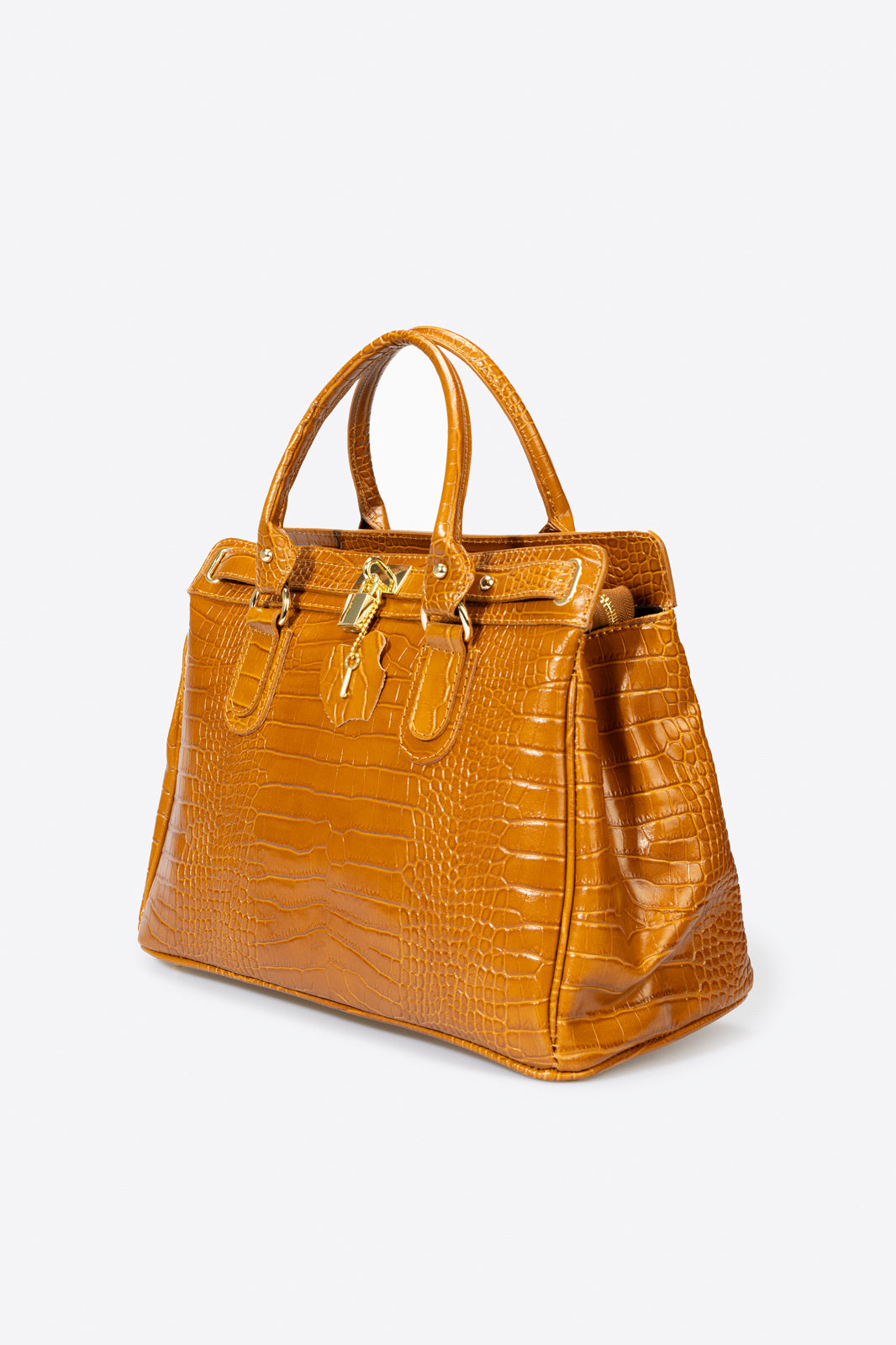 SAGE Leather Top Handle Bag - Cuoio