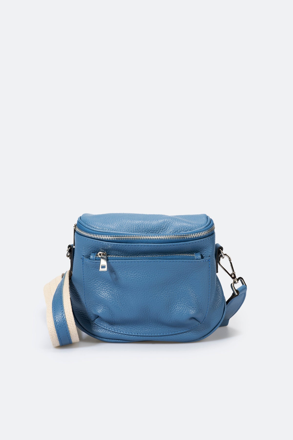 Leather Crossbody Bag 1171 - Blue
