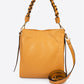 Leather Top Handle Bag 8007 - Cognac