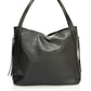 Leather Shoulder Bag 3642 - Nero