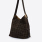 PENELOPE Leather Top Handle Bag - Dark Brown