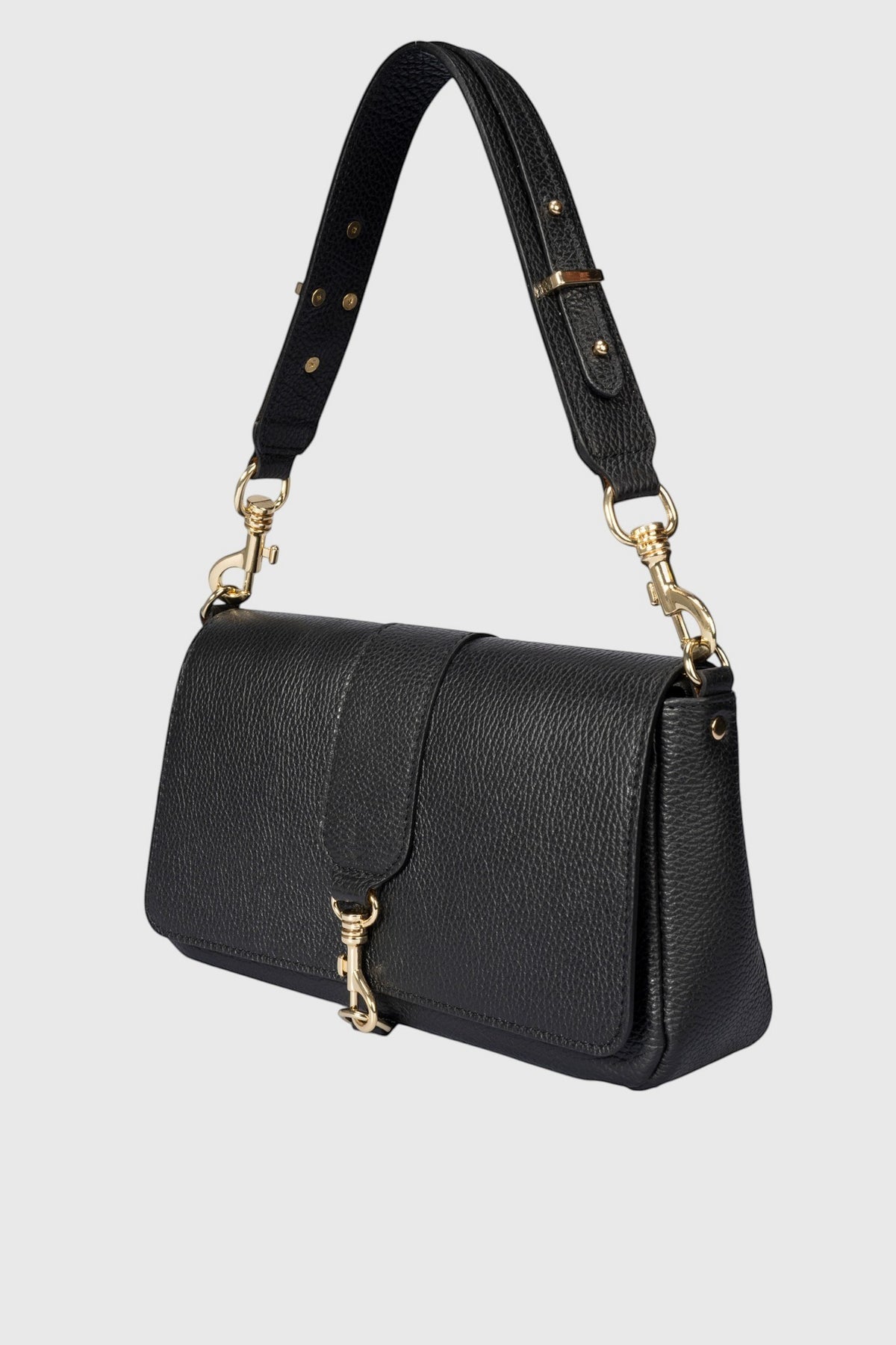 JULES Leather Crossbody Bag - Black