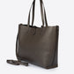 NIOBE Leather Tote Bag - Brown