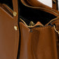 BIANCA Leather Top Handle Bag - Cuoio
