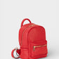Leather Backpack 1205 - Red