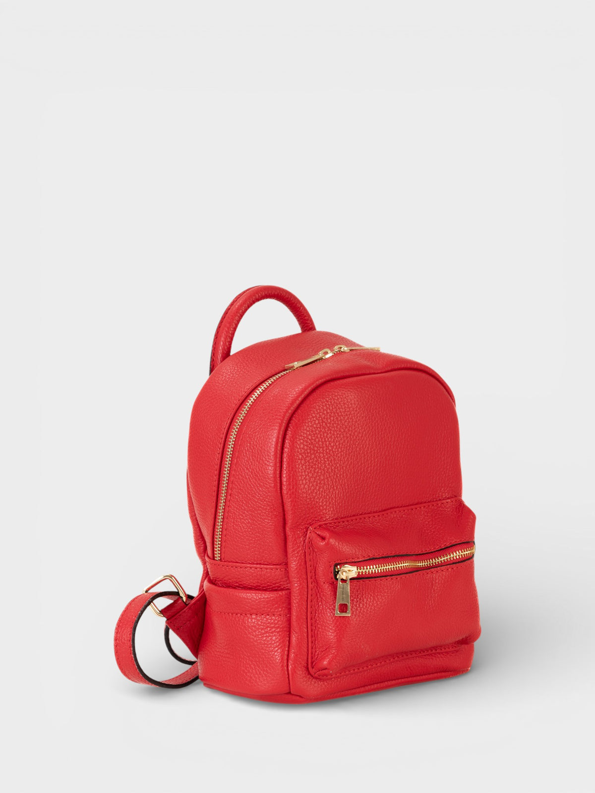 Leather Backpack 1205 - Red