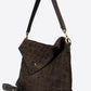 MATILDA Leather Top Handle Bag - Dark Brown