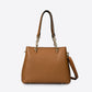 AURORA Leather Top Handle Bag - Cognac