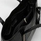 Leather Top Handle Bag 2521 - Black