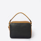 Leather Top Handle Bag 4007 - Black
