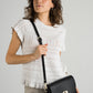 NORAH Leather Crossbody Bag - Black