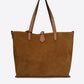MABEL Leather Tote Bag - Cognac