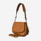 ALEXIA Leather Shoulder Bag - Cognac