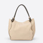VINNIE Leather Shoulder Bag - Taupe