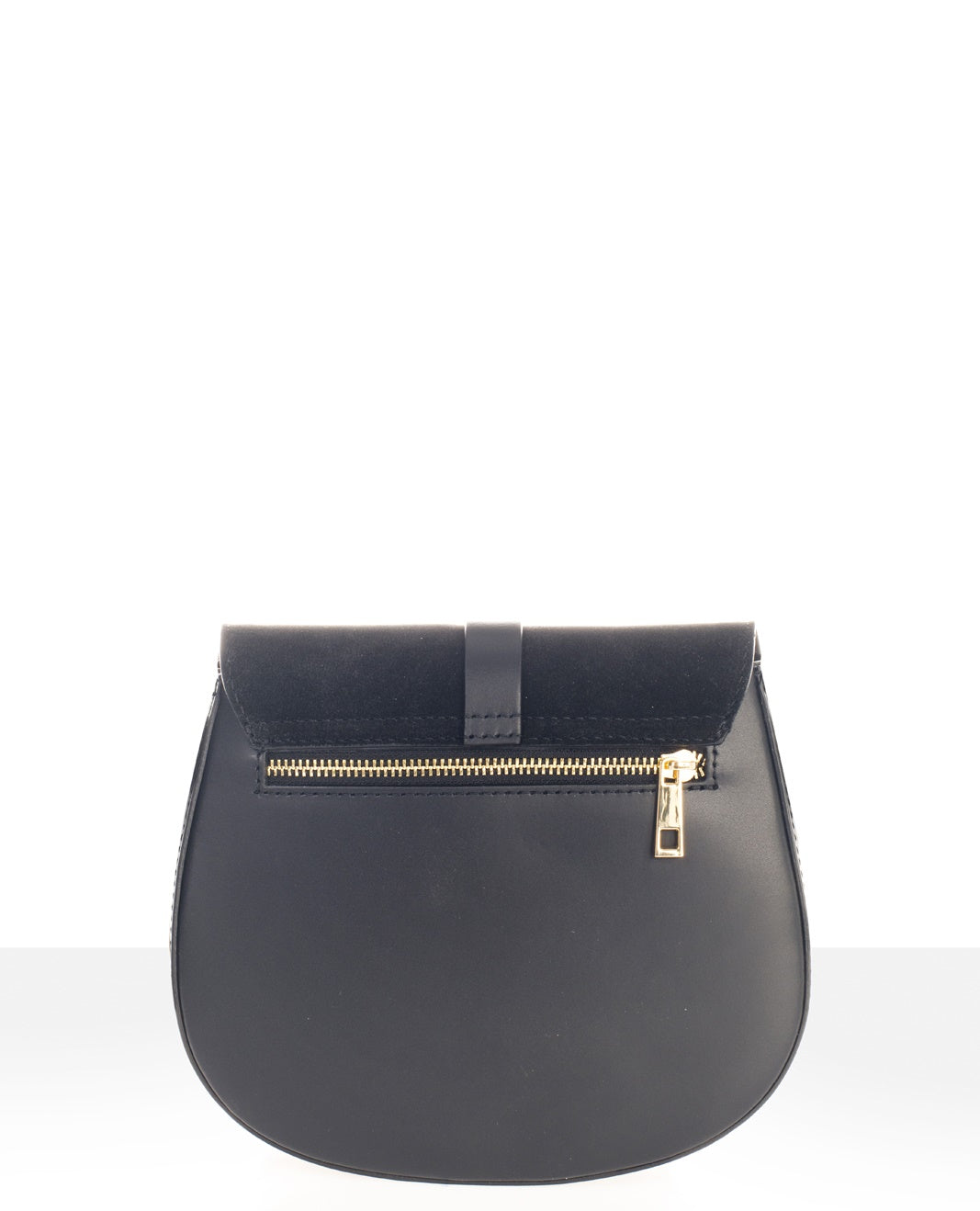 Leather Crossbody Bag 5391 - Black