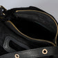 CINZIA Leather Top Handle Bag - Black