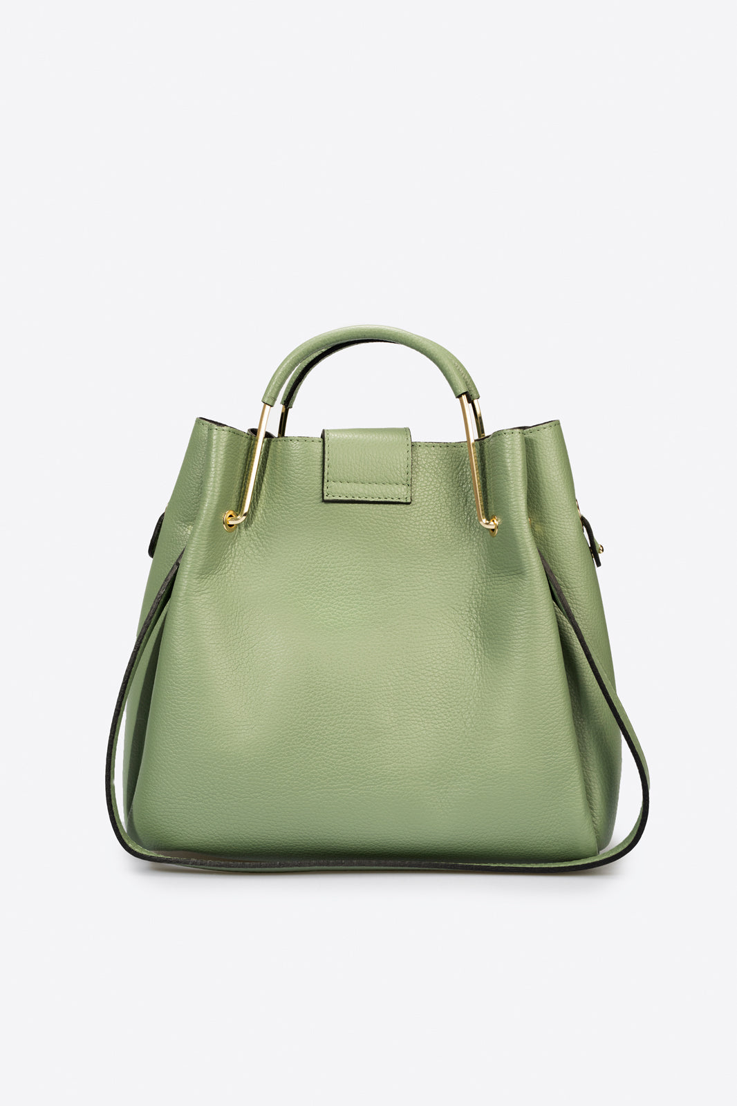 Leather Shoulder Bag 3549 - Verde