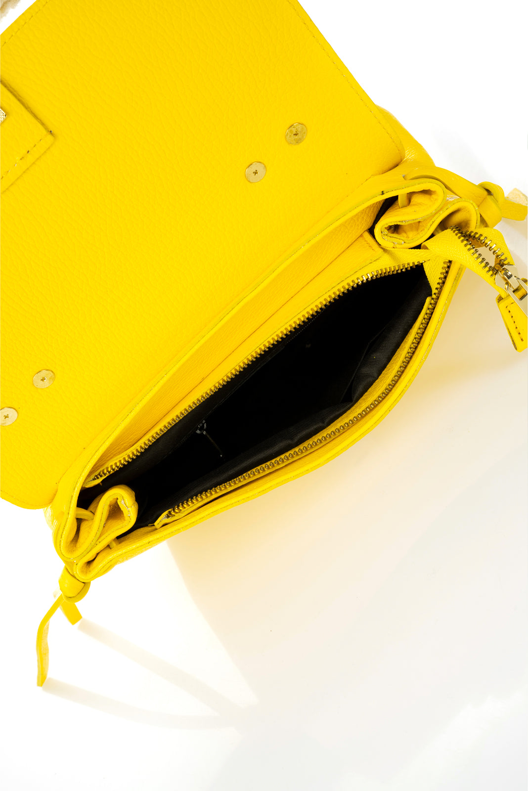 Leather Top Handle Bag 2275 - Yellow