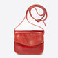 Leather Crossbody Bag 1045 - Red