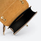 AYLA Leather Top Handle Bag - Cognac