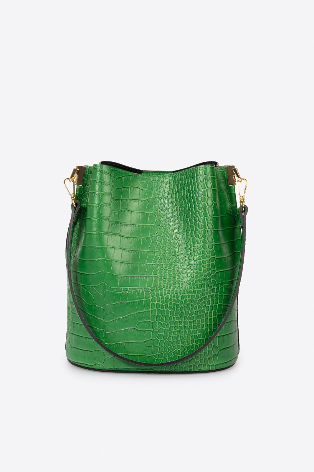 CAPRICE Leather Shoulder Bag - Verde Mela