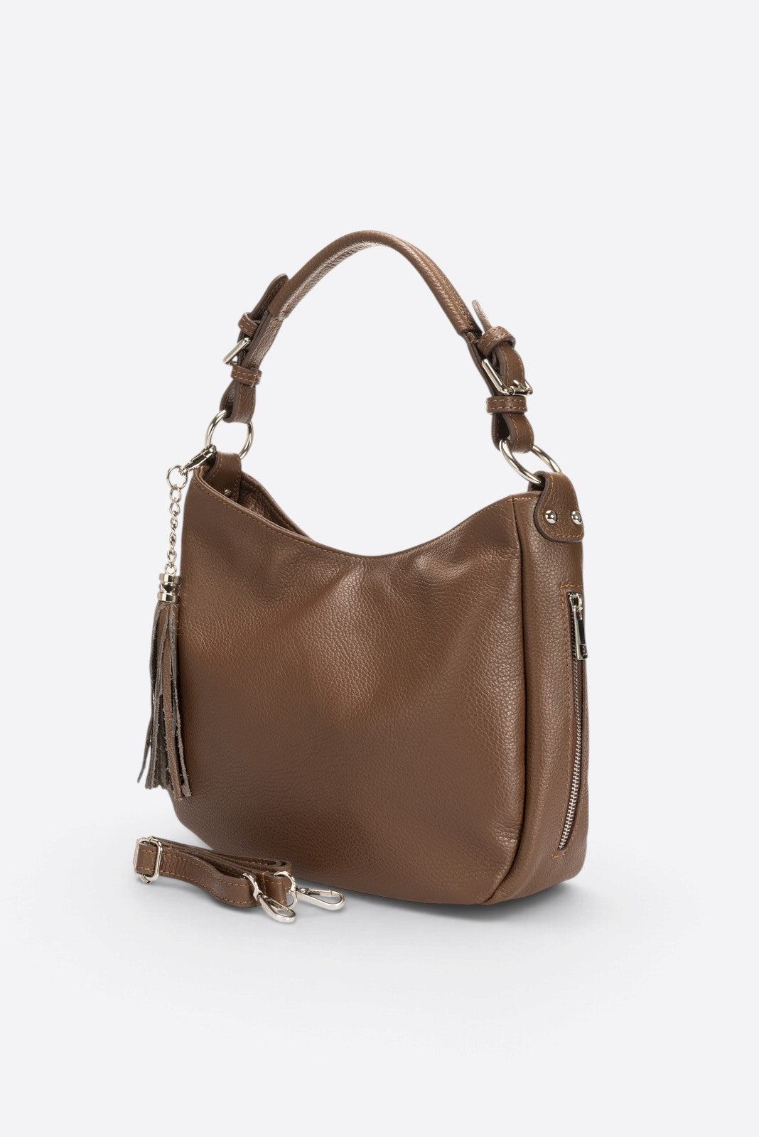 UMA Leather Top Handle Bag - Marrone