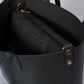 ROMY Leather Top Handle Bag - Black