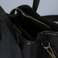 MINA Leather Top Handle Bag - Black