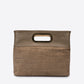 ROSALBA Leather Top Handle Bag - Taupe