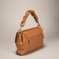 SOFIA Leather Top Handle Bag - Cuoio