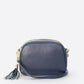 EBE Leather Crossbody Bag - Navy