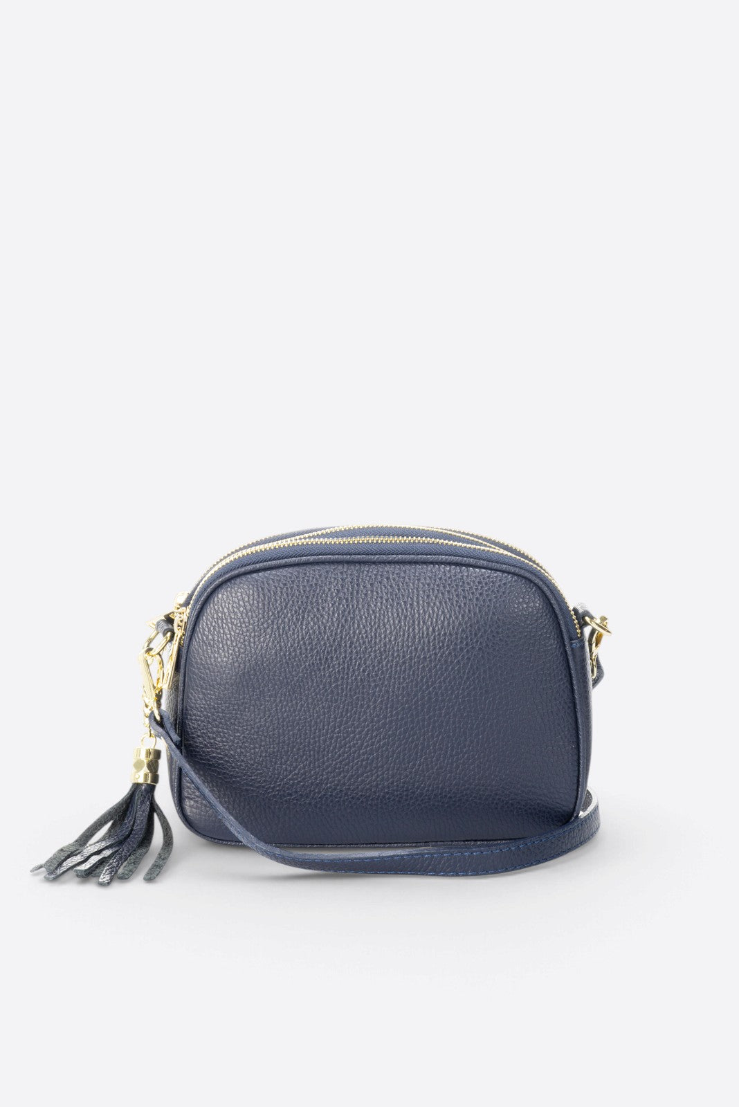 EBE Leather Crossbody Bag - Navy