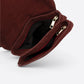 HAILEY Leather Crossbody Bag - Bordo