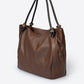 VINNIE Leather Shoulder Bag - Brown
