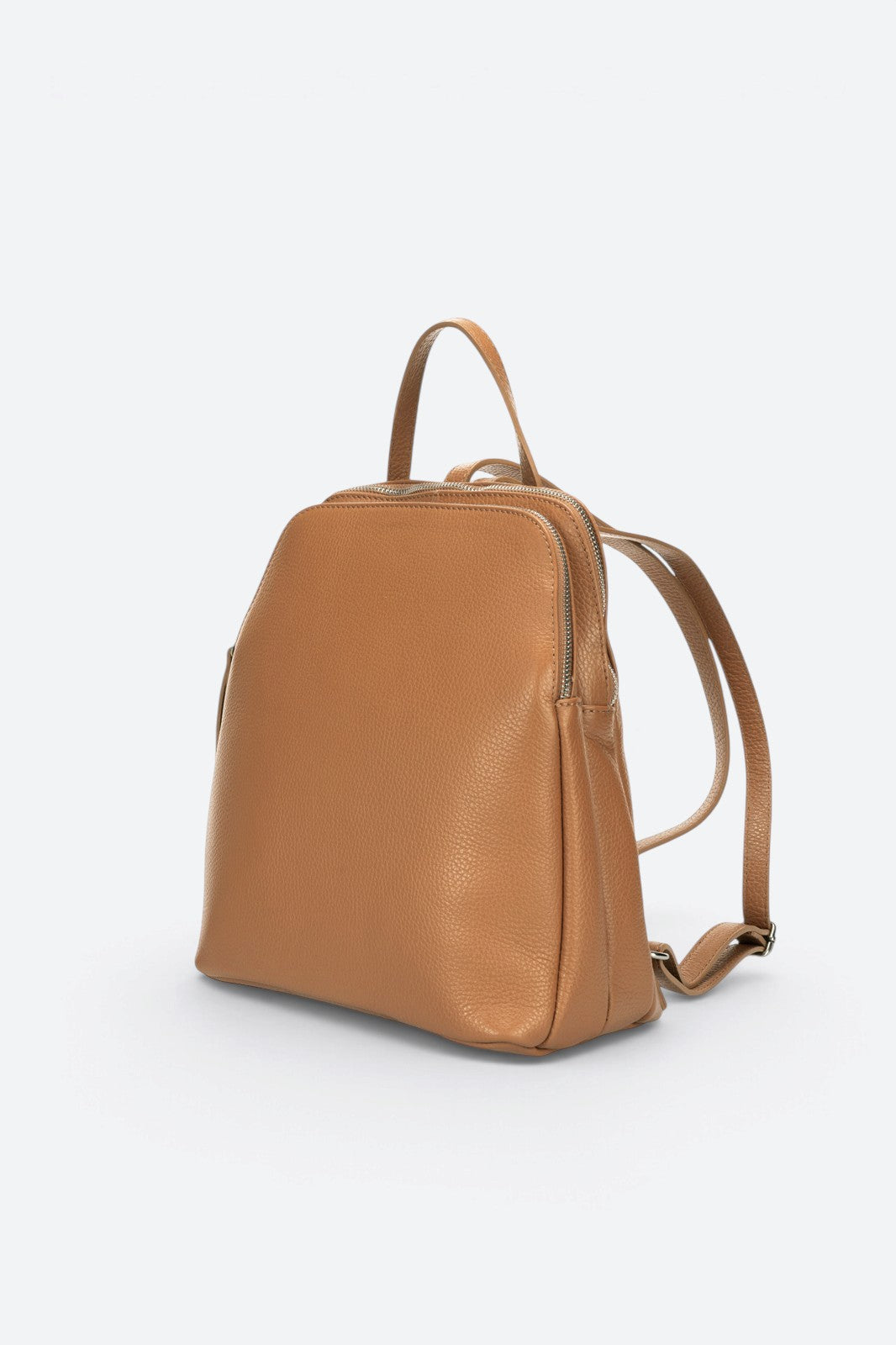 ENRICA Leather Backpack - Cognac