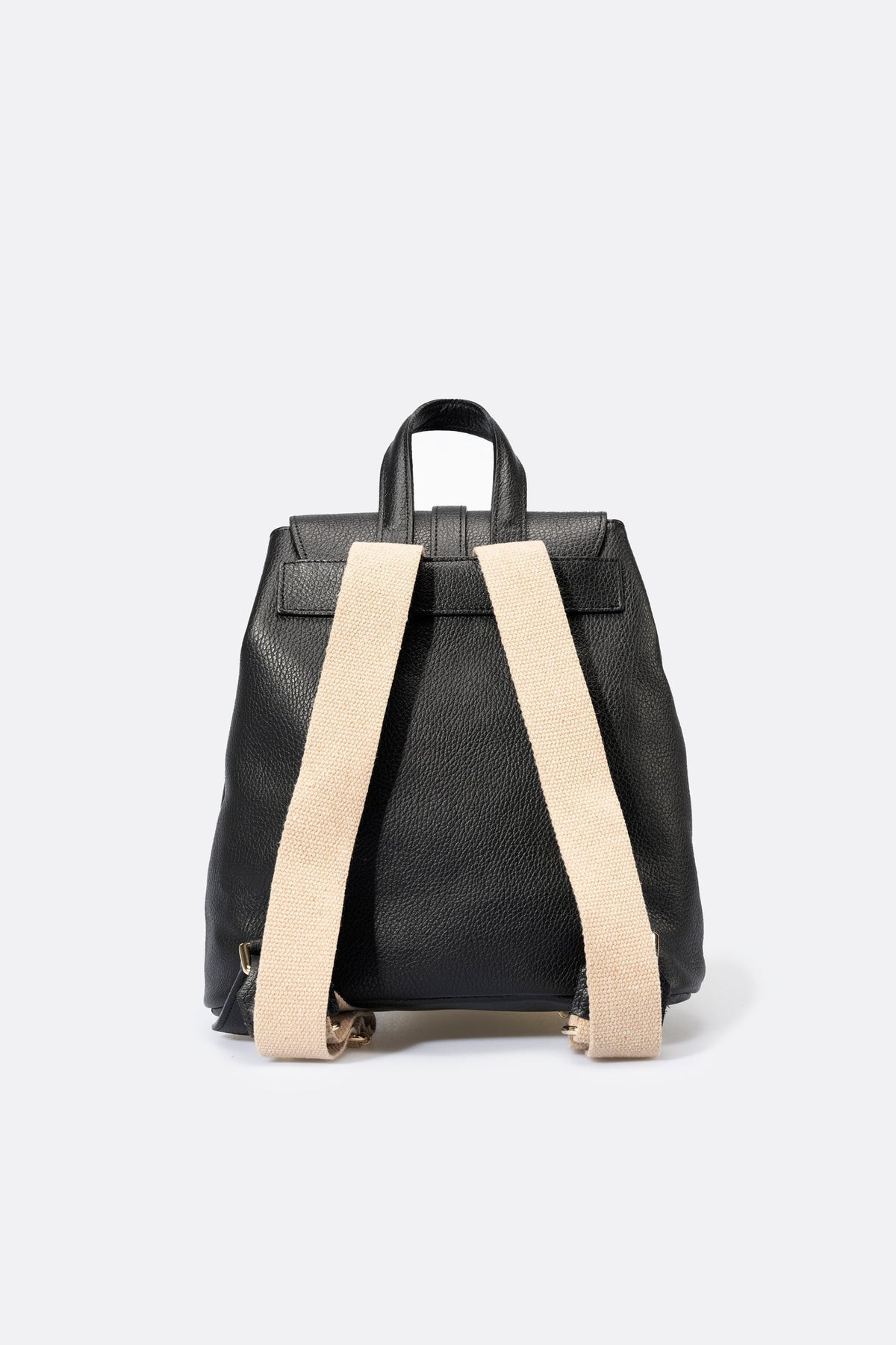 MAEVE Leather Backpack - Black