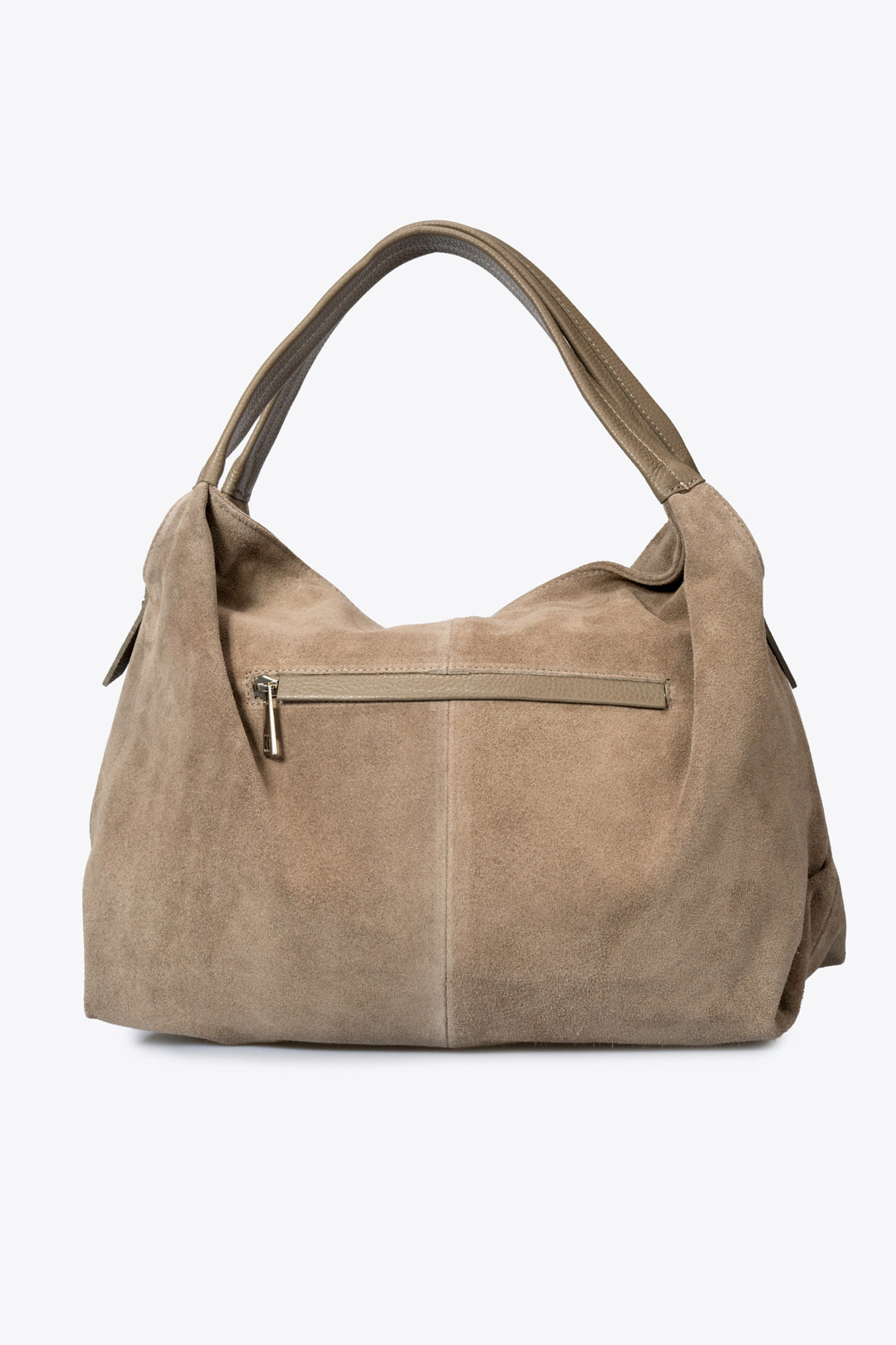 NOEMIE Leather Top Handle Bag - Taupe