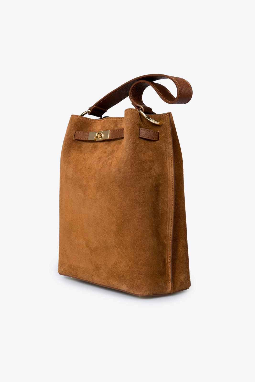 TERRY Leather Shoulder Bag - Bruciato