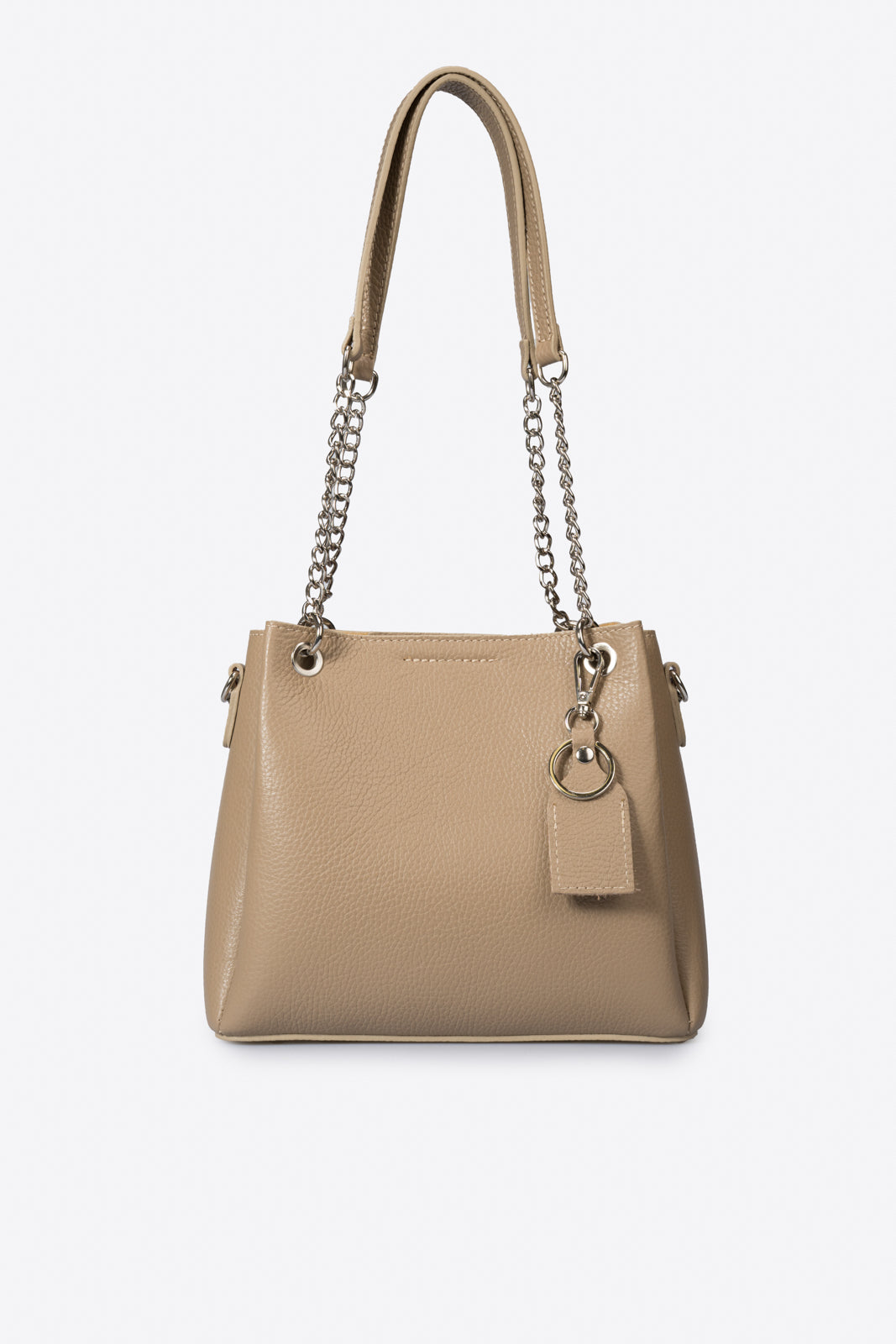 ANIKA Leather Top Handle Bag - Fango