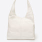 Leather Shoulder Bag 6933 - White