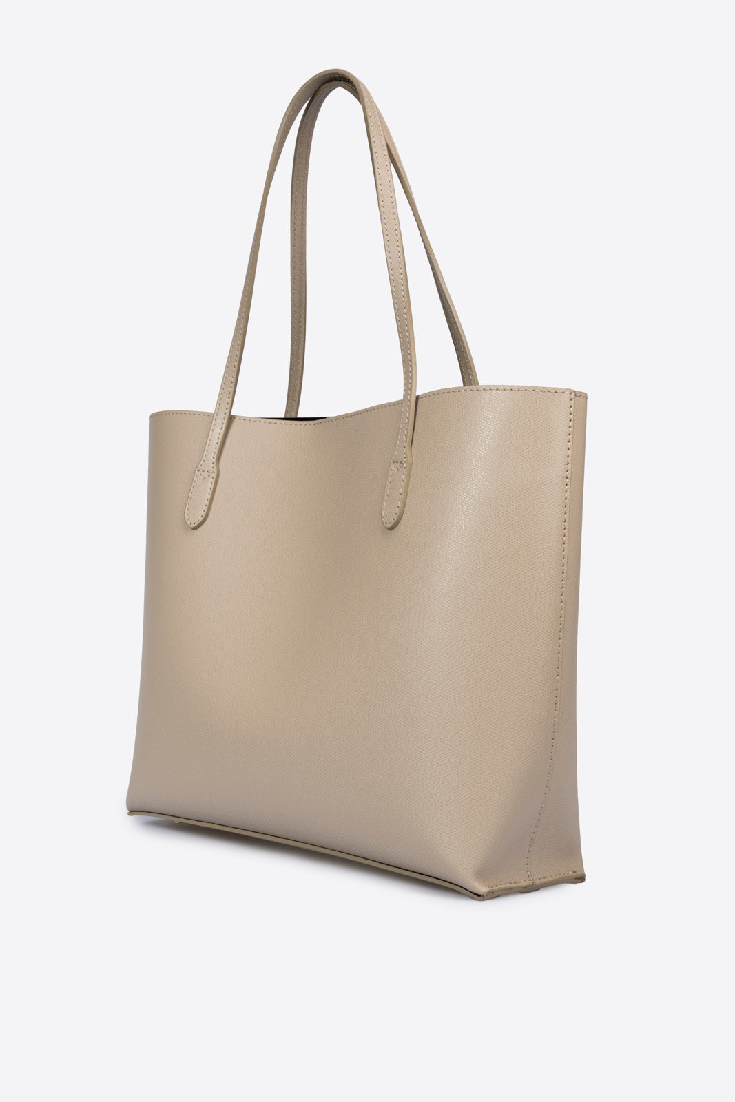 VALERIA Leather Top Handle Bag - Fango