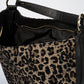 Leather Shoulder Bag 4011 - Black
